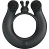 PRETTY LOVE - DAHLIA ANILLO VIBRADOR ESTIMULADOR DE CLÍTOIS 12 VIBRACIONES NEGRO