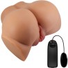 CRAZY BULL - EMILIA TRASERO VIBRADOR CON VAGINA Y ANO REALÍSTICO NATURAL CONTROL REMOTO