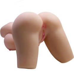 CRAZY BULL - LILY TORSO FEMENINO REALISTA VAGINA Y ANAL 4 KG