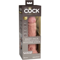 KING COCK - ÉLITE DILDO REALÍSTICO VIBRADOR and SILICONA 20.3 CM