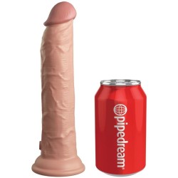 KING COCK - ÉLITE DILDO REALÍSTICO VIBRADOR and SILICONA CONTROL REMOTO 23 CM