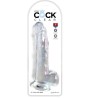 KING COCK - CLEAR DILDO CON TESTÍCULOS 20.3 CM TRANSPARENTE