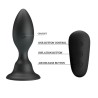 MR PLAY - PLUG ANAL CON VIBRACIÓN NEGRO CONTROL REMOTO