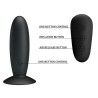 MR PLAY - PLUG ANAL CON VIBRACIÓN NEGRO CONTROL REMOTO