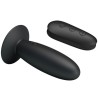 MR PLAY - PLUG ANAL CON VIBRACIÓN NEGRO CONTROL REMOTO