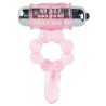 BAILE - ANILLO SILICONA 10 RITMOS LENGUA CON VIBRACIÓN ROSA