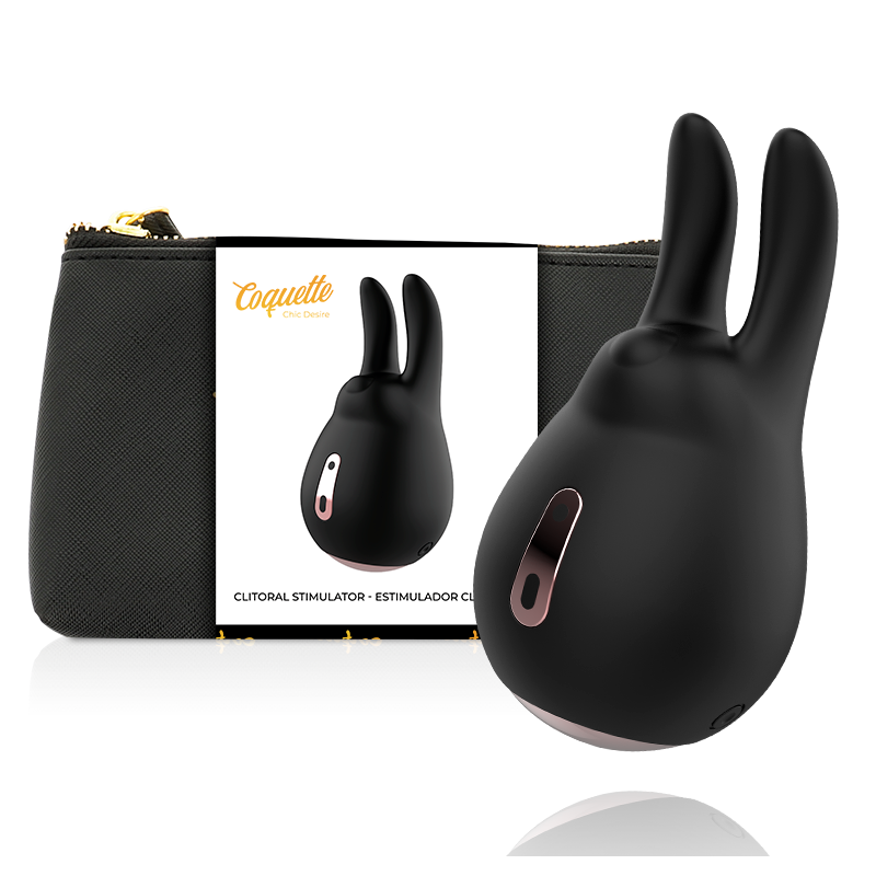 COQUETTE CHIC DESIRE - ESTIMULADOR CLÍTORIS NEGRO - GOLD CONEJO