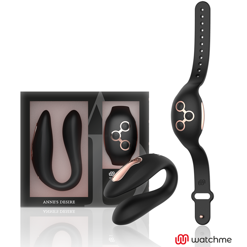 ANNES DESIRE - DUAL PLEASURE TECNOLOGÍA WATCHME NEGRO-GOLD
