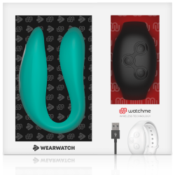 WEARWATCH - VIBRADOR DUAL TECHNOLOGY WATCHME AGUAMARINA - AZABACHE